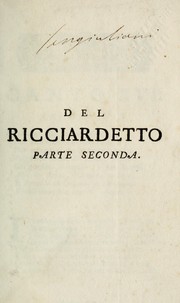 Cover of: Ricciardetto di Niccolò Carteromaco [pseud.]