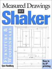 Measured drawings of Shaker furniture and woodenware by Ejner Handberg