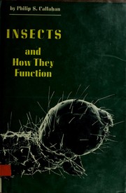 Cover of: Insects and how they function