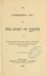 Cover of: The patriarchal age