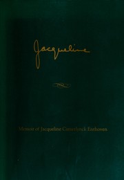 Cover of: Jacqueline Enthoven: a memoir of Jacqueline Camerlynck Enthoven.