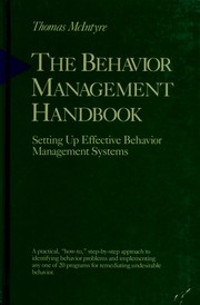 Cover of: The Behavior Management Handbook: Setting Up Effective Behavior Management Systems