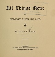 Cover of: All things new