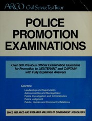 Cover of: Police Promotion Examinations by Hugh E. O'Neill