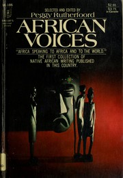 Cover of: African voices by Peggy Rutherfoord