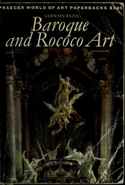 Cover of: Baroque and rococo.