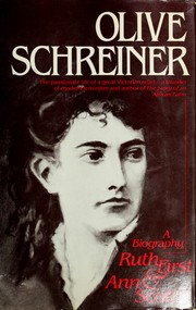 Cover of: Olive Schreiner by Ruth First