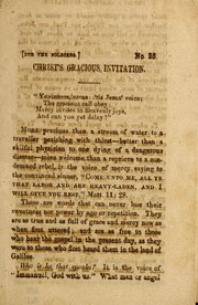 Cover of: Christ's gracious invitation by Alexander, Archibald