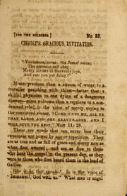 Cover of: Christ's gracious invitation