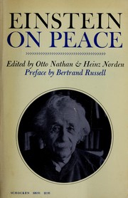 Cover of: Einstein on peace.