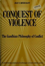 Cover of: Conquest of violence by Joan V. Bondurant