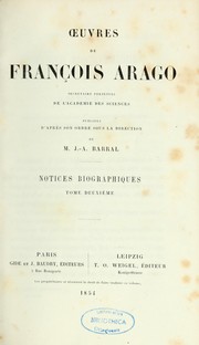 Cover of: Oeuvres de François Arago