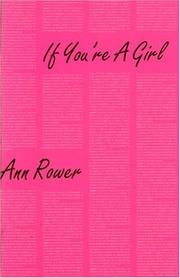 Cover of: If you're a girl by Ann Rower