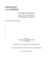 Cover of: Johnstone of the border