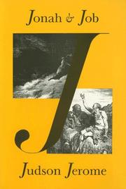Cover of: Jonah and Job: two poems and an afterword