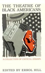 Cover of: The Theatre of Black Americans by Errol Hill