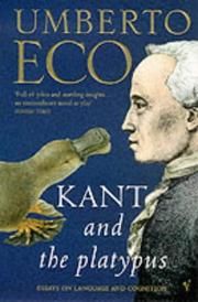 Cover of: Kant and the Platypus by Umberto Eco