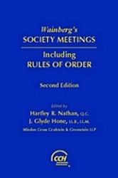 Cover of: Wainberg's society meetings including rules of order