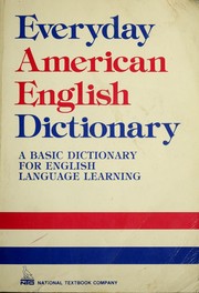 Cover of: Everyday American English Dictionary by Richard A. Spears