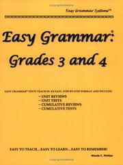 Cover of: Easy Grammar 3 And 4 - Teacher Edition: Grades 3 And 4