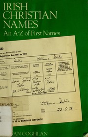 Cover of: Irish Christian names: an A-Z of first names
