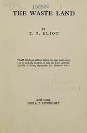 Cover of: The Waste Land by T. S. Eliot