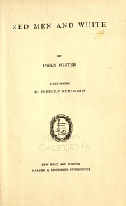 Cover of: Red men and white