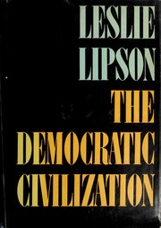 Cover of: The democratic civilization.