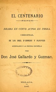 Cover of: El centenario by Adolphe d' Ennery