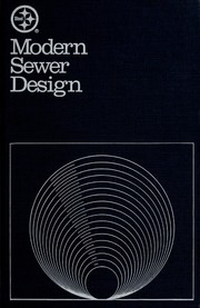 Cover of: Modern sewer design. by 
