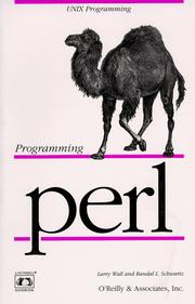 Programming Perl by Larry Wall, Tom Christiansen, Jon Orwant, Christiansen, WALL