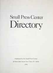 Cover of: Small Press Center Directory by Kay Taylor