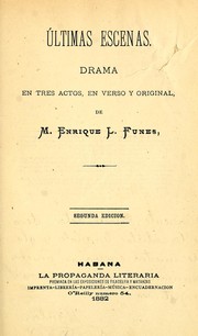 Cover of: Ultimas escenas by Enrique López Funes