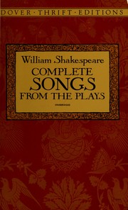 Complete Songs from the Plays by William Shakespeare