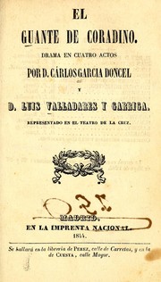 Cover of: El guante de Coradino by C. G. Doncél, C. G. Doncél