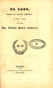 Cover of: El page by Antonio García Gutiérrez