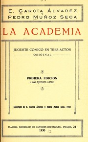 Cover of: La academia by Enrique García Álvarez
