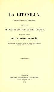 Cover of: La gitanilla: zarzuela en un acto y en verso
