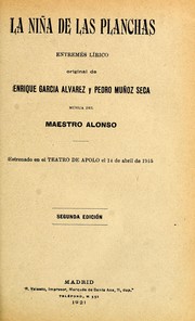 Cover of: La niña de las planchas: entremés lírico