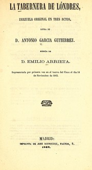 Cover of: La taberna de Londres: zarzuela original en tres actos