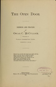 Cover of: The open door | Oscar C. McCulloch