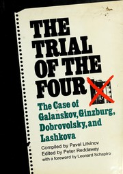 Cover of: The trial of the four by Pavel Mikhaĭlovich Litvinov