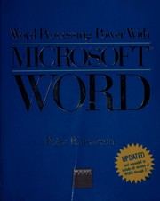 Cover of: Word processing power with Microsoft Word by Peter Rinearson, Peter Rinearson