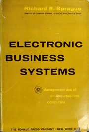 Cover of: Electronic business systems by Richard E. Sprague
