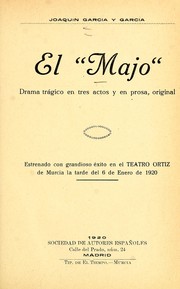 Cover of: El "Majo" by Joaquín García y García