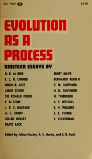 Cover of: Evolution as a process.: [Essays]
