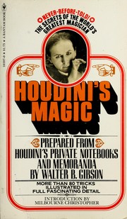 Cover of: Houdini's magic