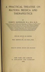 Cover of: A practical treatise on materia medica and therapeutics