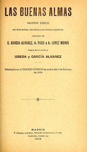 Cover of: Las buenas almas by Eugenio Ubeda