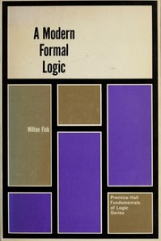 Cover of: A modern formal logic